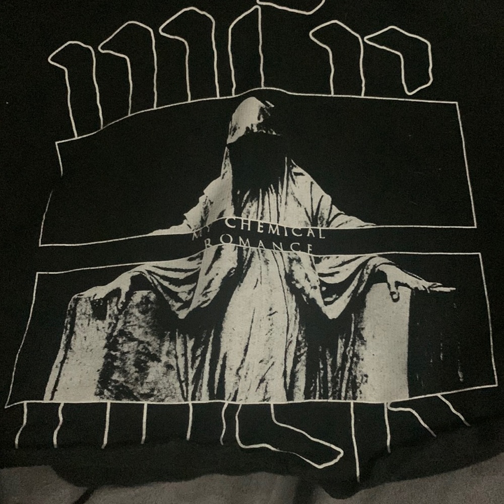 MCR cropped hoodie